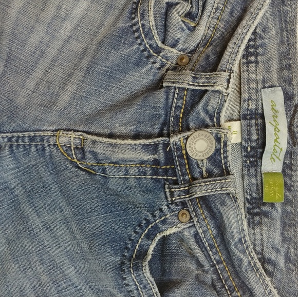 ⬇20 Aeropostale skinny leg jeans 0 denim low rise - Picture 2 of 6